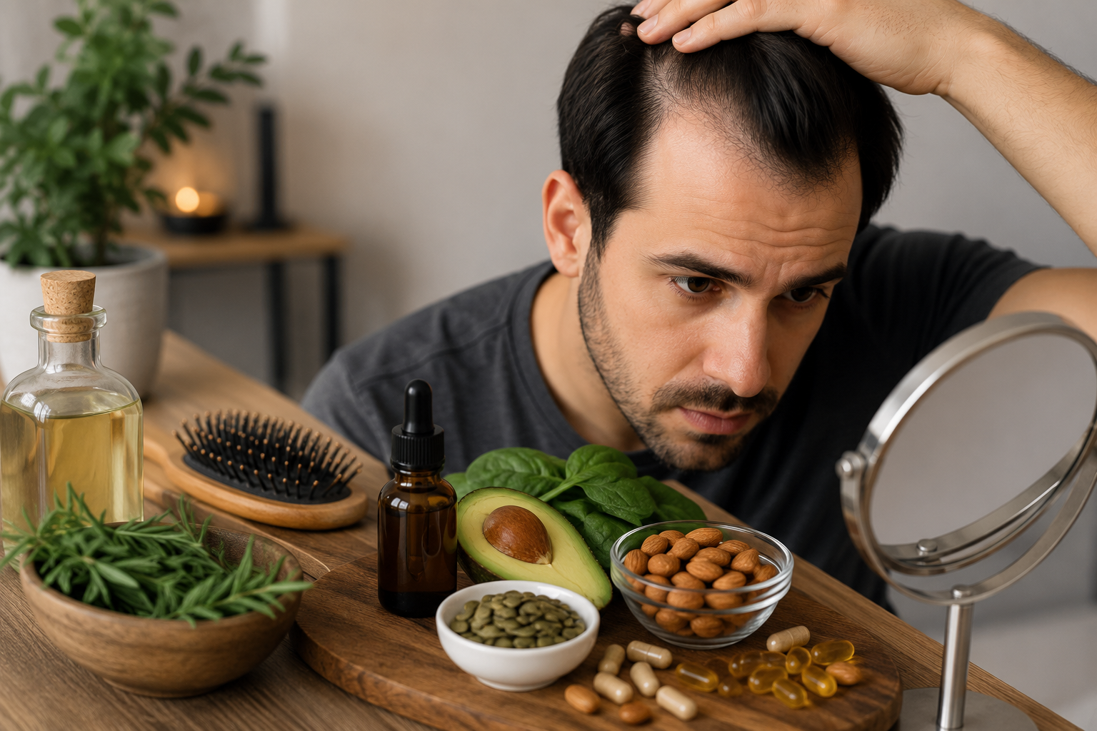 Stop Hair Loss Naturally at Home